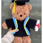 Teddy Bear with graduation Outfit Crochet Pattern