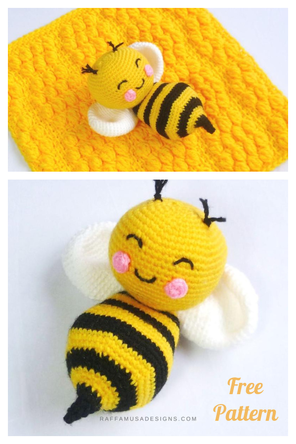 Amigurumi Bee Stuffed Toy Free Crochet Pattern