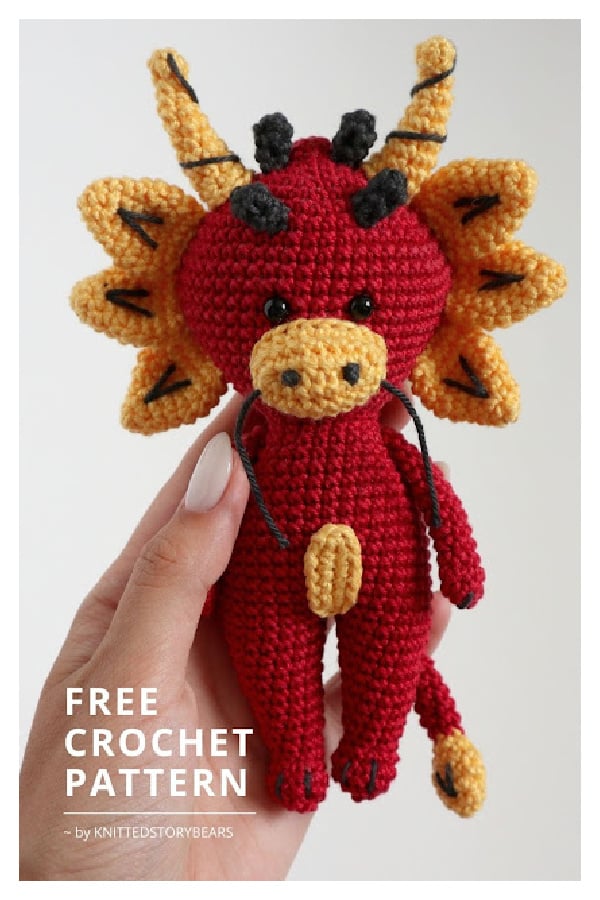 Amigurumi Dragon Free Crochet Pattern 