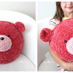 Bear Pillow Free Crochet Pattern