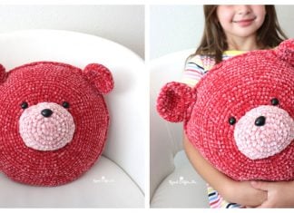 Bear Pillow Free Crochet Pattern