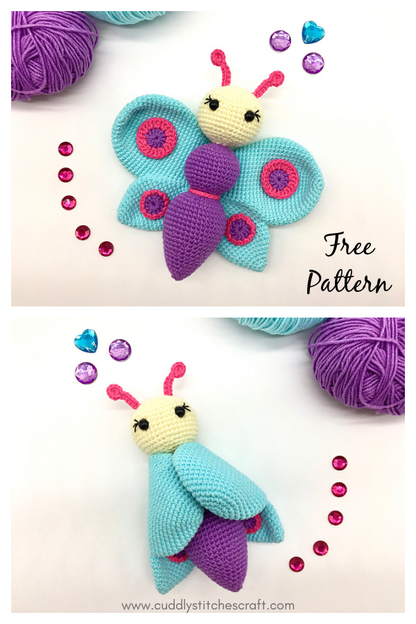 Betty the Butterfly Amigurumi Free Crochet Pattern