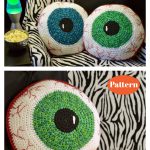 Bloodshot Eyeball Pillow Crochet Pattern