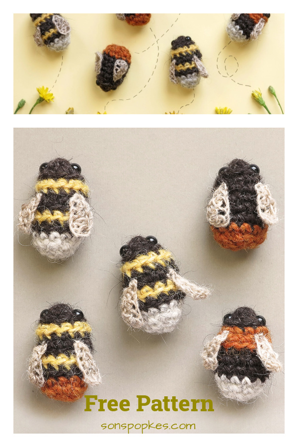 Bumblebees Amigurumi Free Crochet Pattern