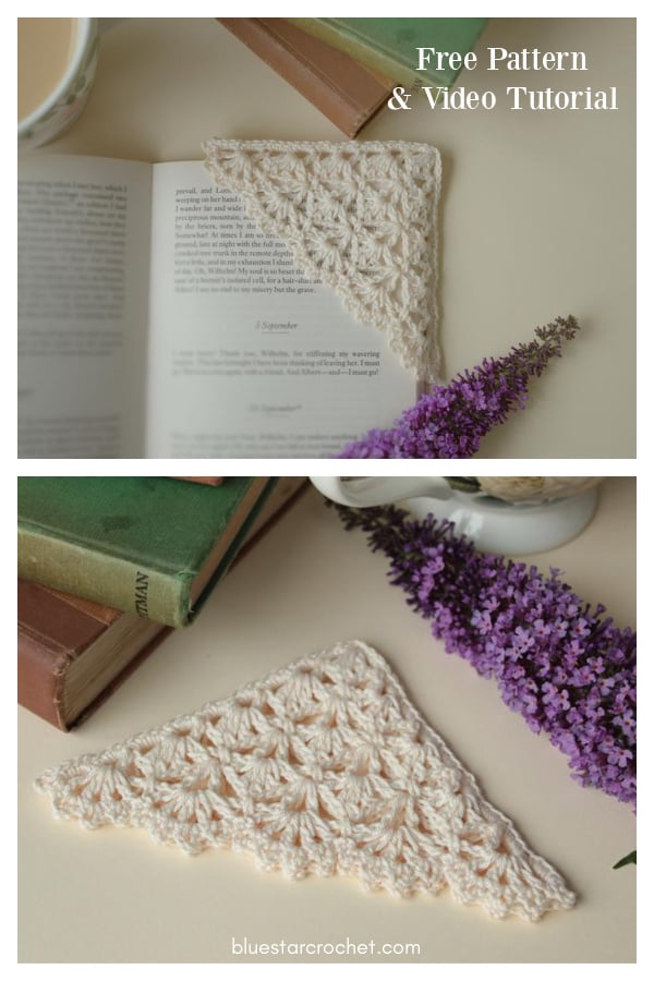 Corner Bookmark Free Crochet Pattern