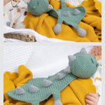 Donnie the Dino Baby Comforter Free Crochet Pattern