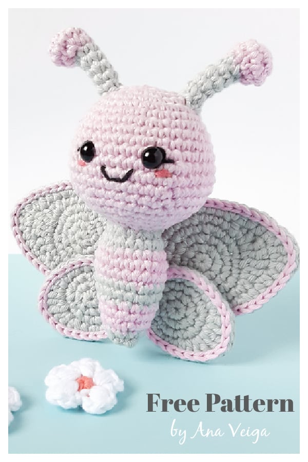Ellie the Butterfly Amigurumi Free Crochet Pattern