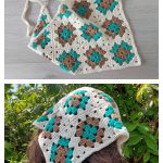 Granny Bandana Scarf Free Crochet Pattern