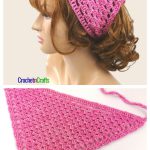 Granny Stitch Kerchief Free Crochet Pattern