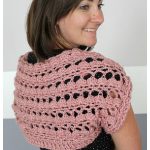 Lacy Shell Stitch Shrug Free Crochet Pattern