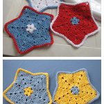 Little Star Dish Cloth or Wash Cloth Free Crochet Pattern