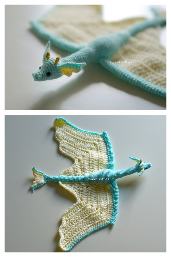 Mermaid Dragon Free Crochet Pattern