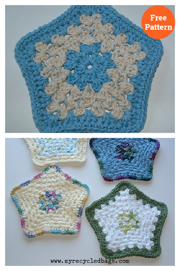 Star Facecloth Free Crochet Pattern