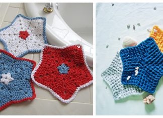 Star Washcloth Free Crochet Pattern