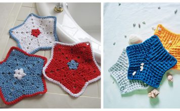 Star Washcloth Free Crochet Pattern