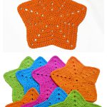 Starfish Washcloth Free Crochet Pattern and Video Tutorial