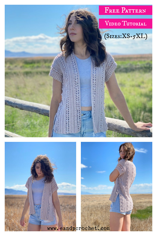 The Windfall Cardigan Free Crochet Pattern and Video Tutorial