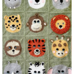 Wildlife Animal Blanket Free Crochet Pattern