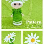 Amigurumi Daisy Flower Doll Crochet Pattern