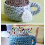 Amigurumi Tea Cup Pincushion Free Crochet Pattern