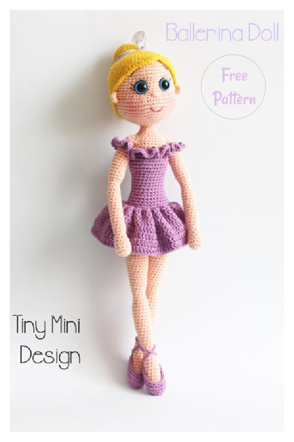 Ballerina Doll Amigurumi Free Crochet Pattern 