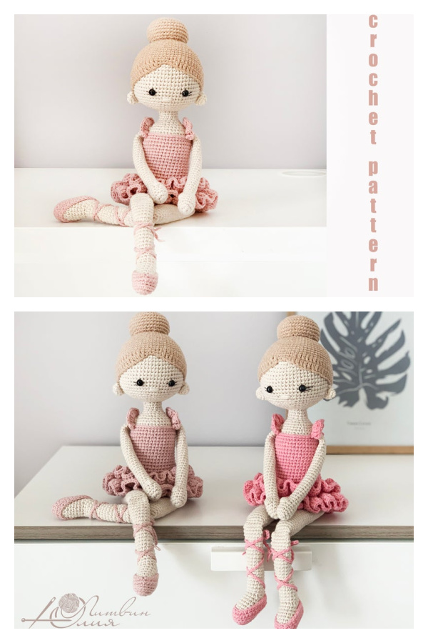 Amigurumi Ballerina Doll Crochet Pattern