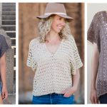 Easy V-Neck Top Free Crochet Pattern