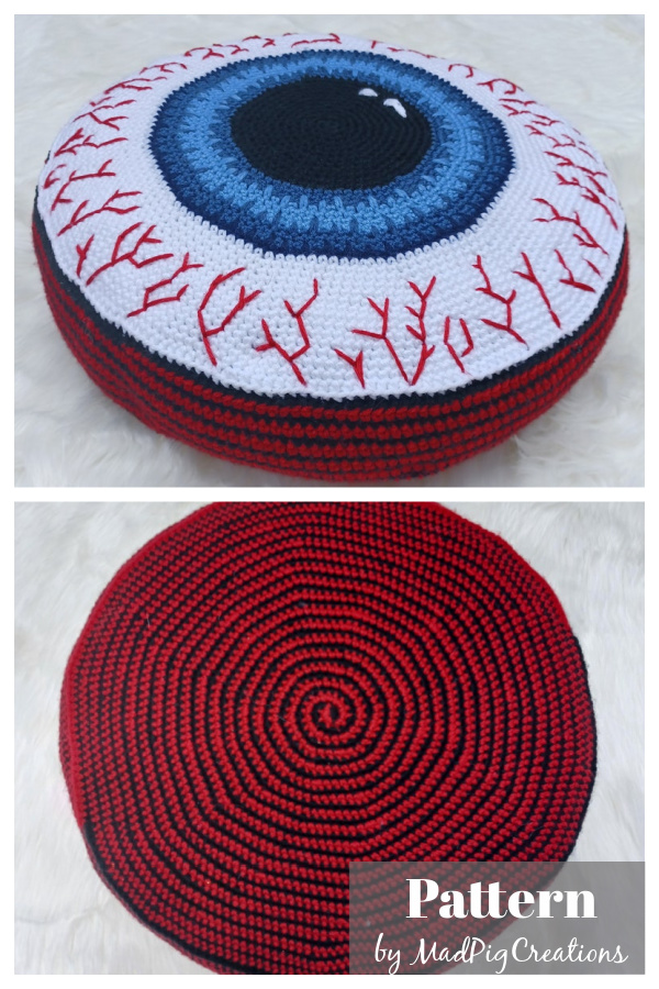 Eyeball Pillow Crochet Pattern