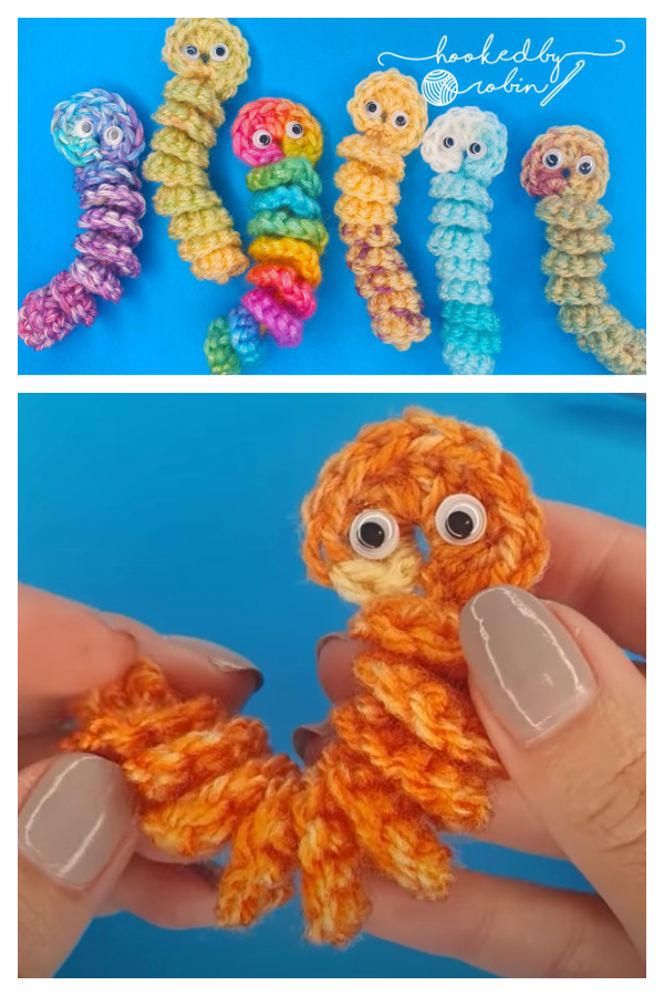 How To Crochet Worry Worm Video Tutorial Cool Creativities