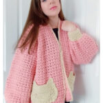 Kitty Cat Cardigan Free Crochet Pattern