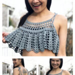 Lace Shell Circle Swing Tank Top Free Crochet Pattern and Video Tutorial