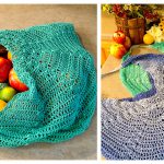 Large Mesh Market Bag Free Crochet Pattern