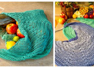 Large Mesh Market Bag Free Crochet Pattern