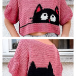 Peek-a-Boo Kitty Top Crochet Pattern