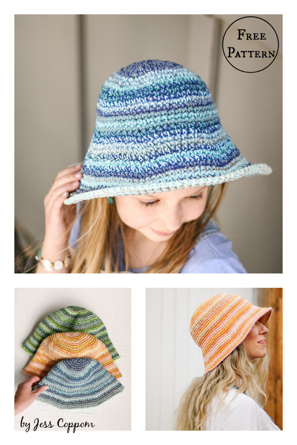Scrappy Bucket Hat Free Crochet Pattern