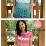 Summer Lace Top Free Crochet Pattern and Video Tutorial