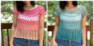 Summer Lace Top Free Crochet Pattern and Video Tutorial