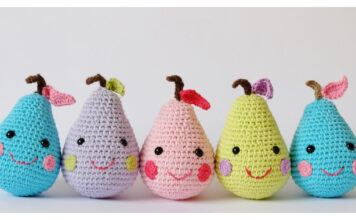 10+ Amigurumi Pears Crochet Patterns
