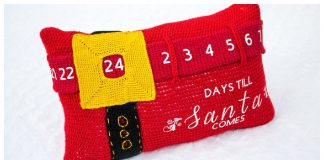 Advent Calendar Pillow Free Crochet Pattern