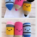 Amigurumi School Supplies Crayon Free Crochet Pattern