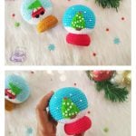 Amigurumi Snow Globe Ornament Free Crochet Pattern