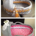 Baby Moses Basket Crochet Patterns