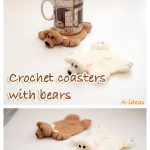 Bear Coasters Free Crochet Pattern