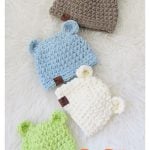 Bear Hat Free Crochet Pattern