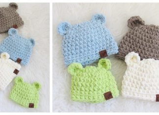 Bear Hat Free Crochet Pattern