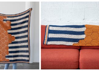 Boardwalk Hexie Blanket Free Crochet Pattern