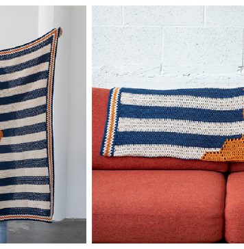 Boardwalk Hexie Blanket Free Crochet Pattern