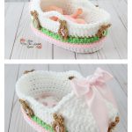 Bunny Stitch Moses Basket Free Crochet Pattern