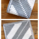 C2C Moss Stitch Washcloth Free Crochet Pattern and Video Tutorial