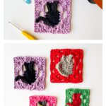 Cat Granny Square Free Crochet Pattern